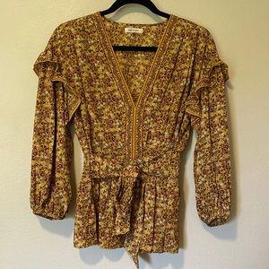 Max Studio floral blouse